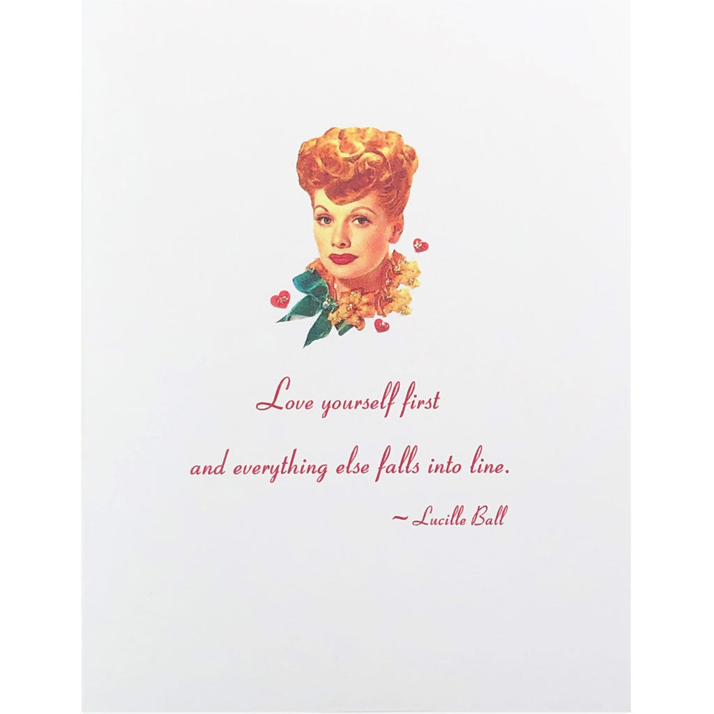 Lucille Ball Quote Card