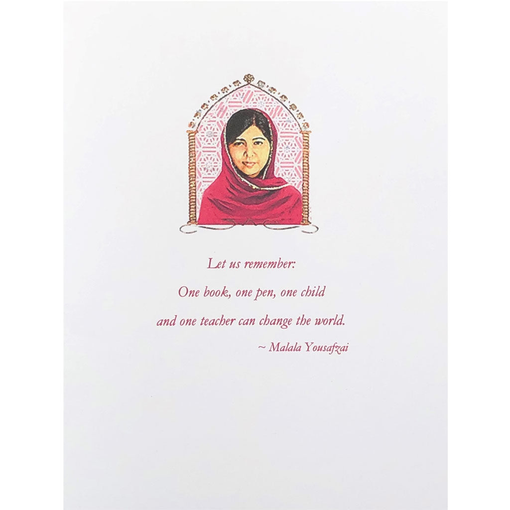 Malala Yousafzai Quote Card