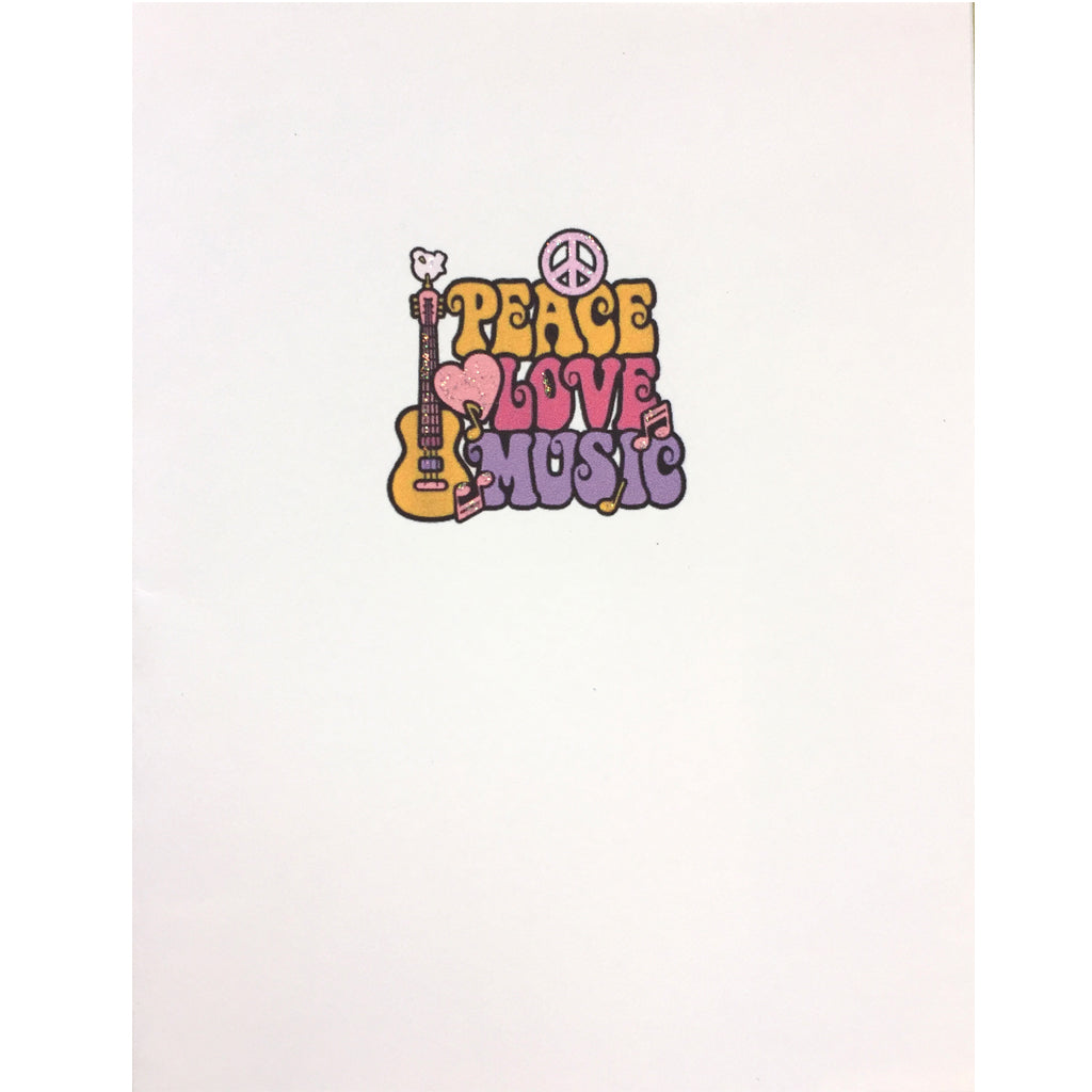 Peace Love Music Card