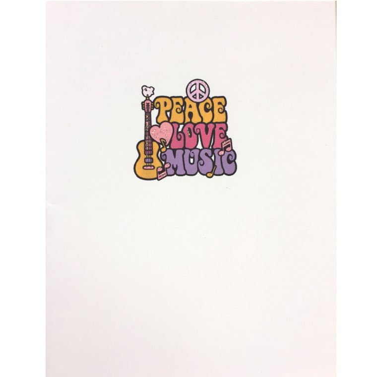 Peace Love Music Card