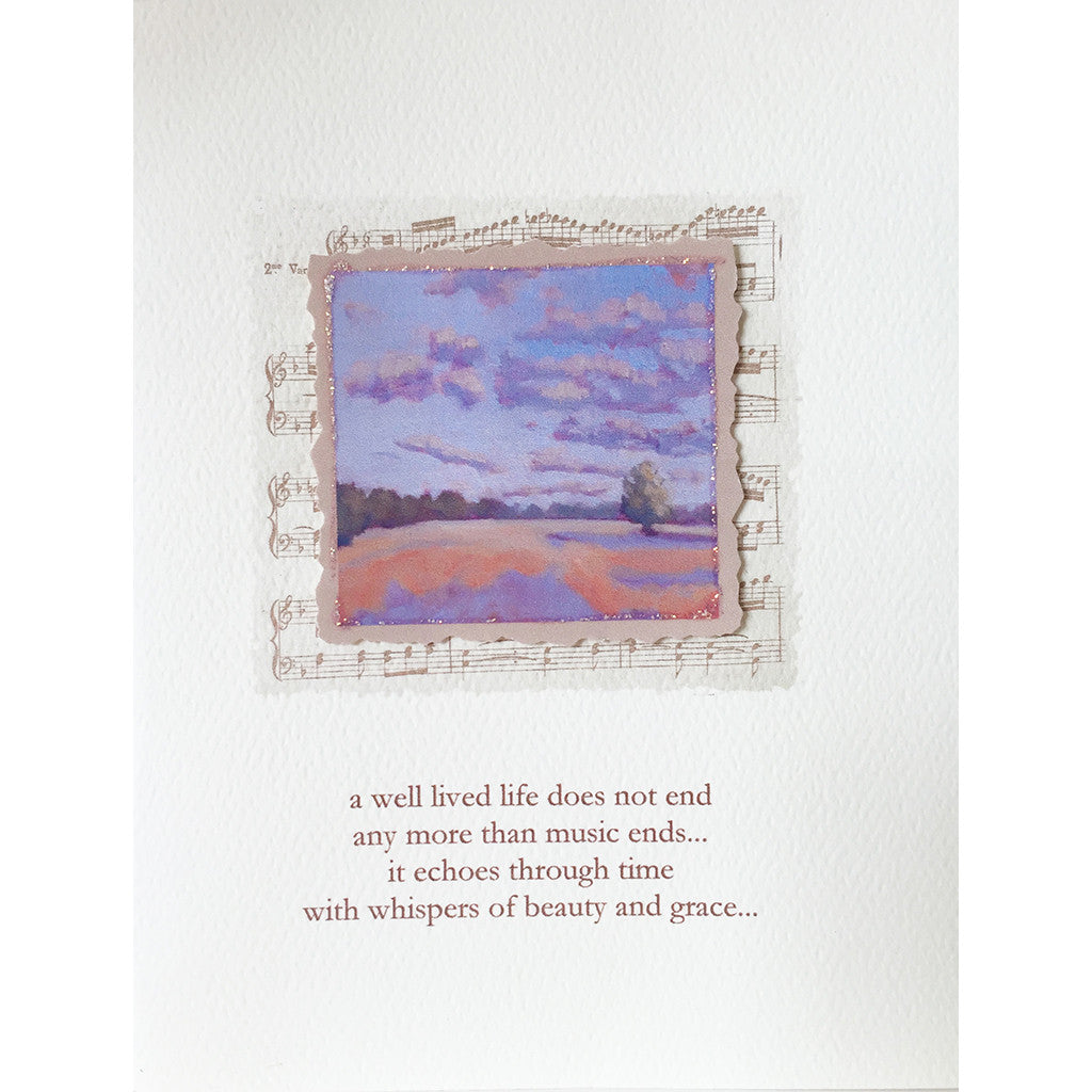 Greeting Card Music Sympathy - Lumia Designs