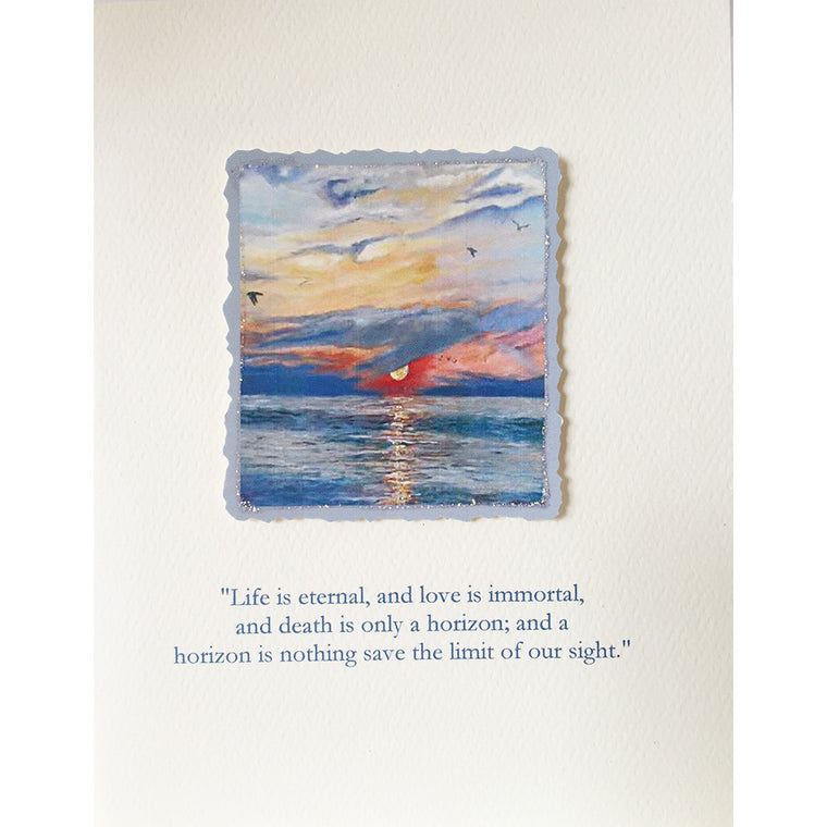 Greeting Card Ocean Sympathy - Lumia Designs