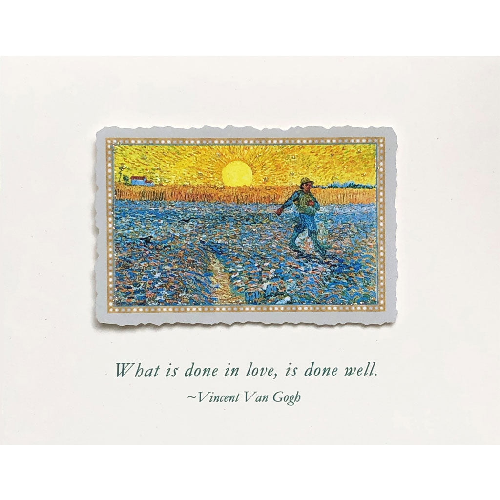 The Sower Van Gogh Quote Card