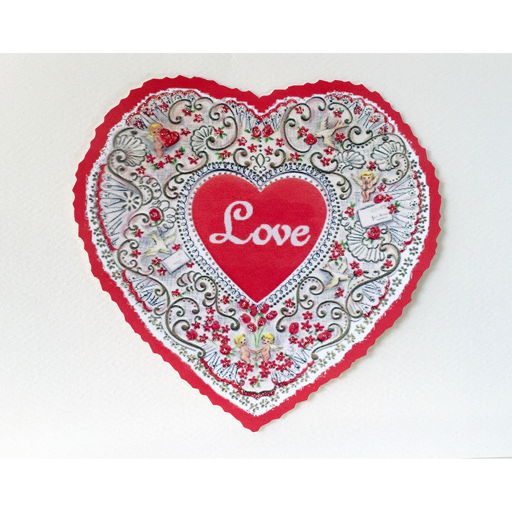 Greeting Card Heart Filigree - Lumia Designs