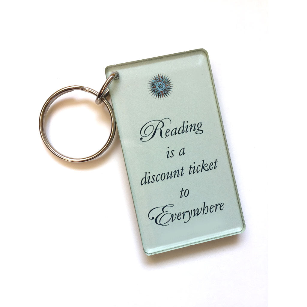 Reading Keychain (Quote on back)