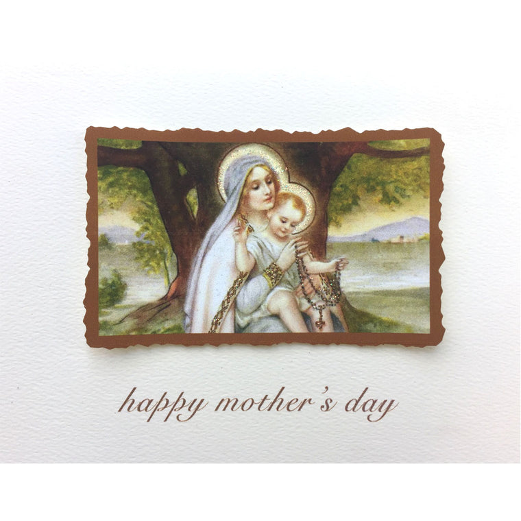 Rosary Mother's Day Card