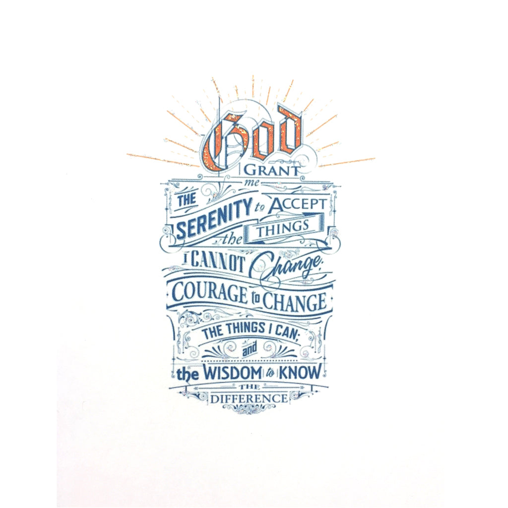 Serenity Prayer Card