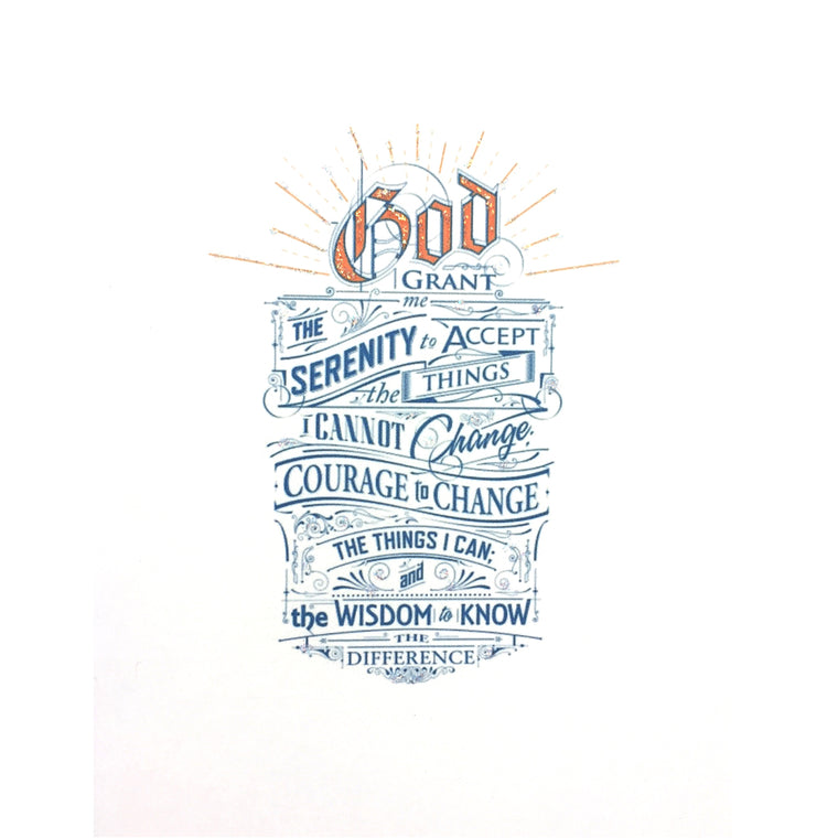 Serenity Prayer Card