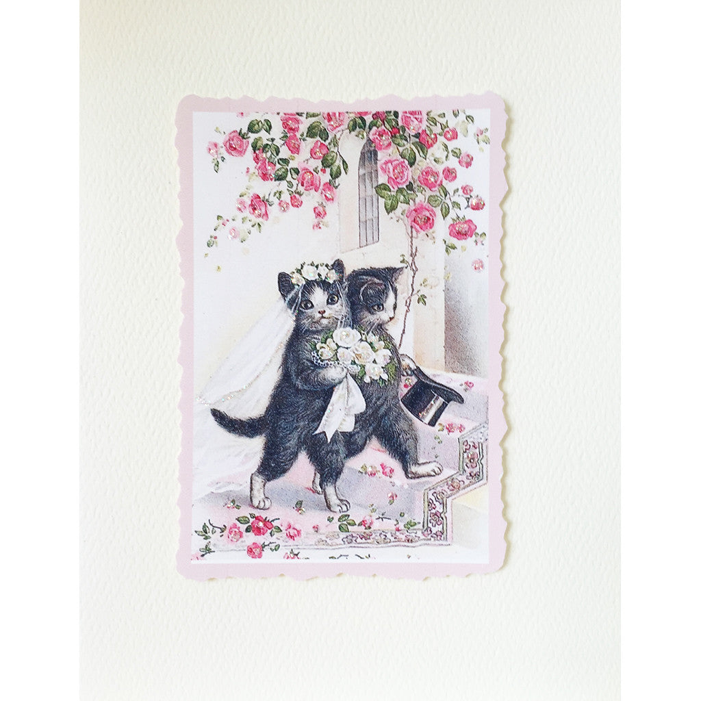 Greeting Card Cat Wedding - Lumia Designs
