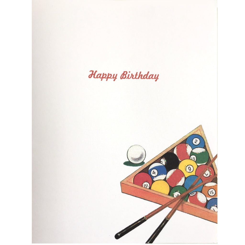 Billiards Birthday Card