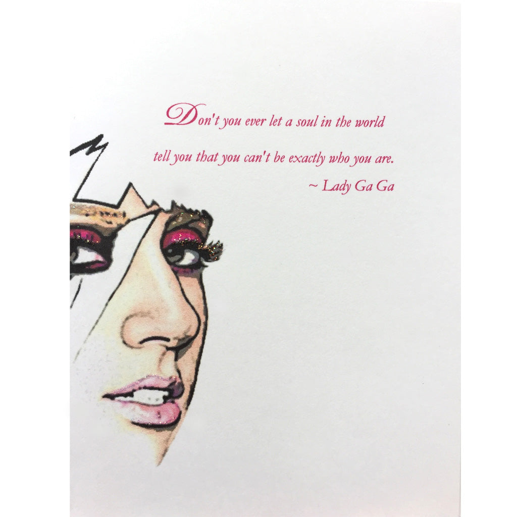 Lady Ga Ga Greeting Card Lumia Designs