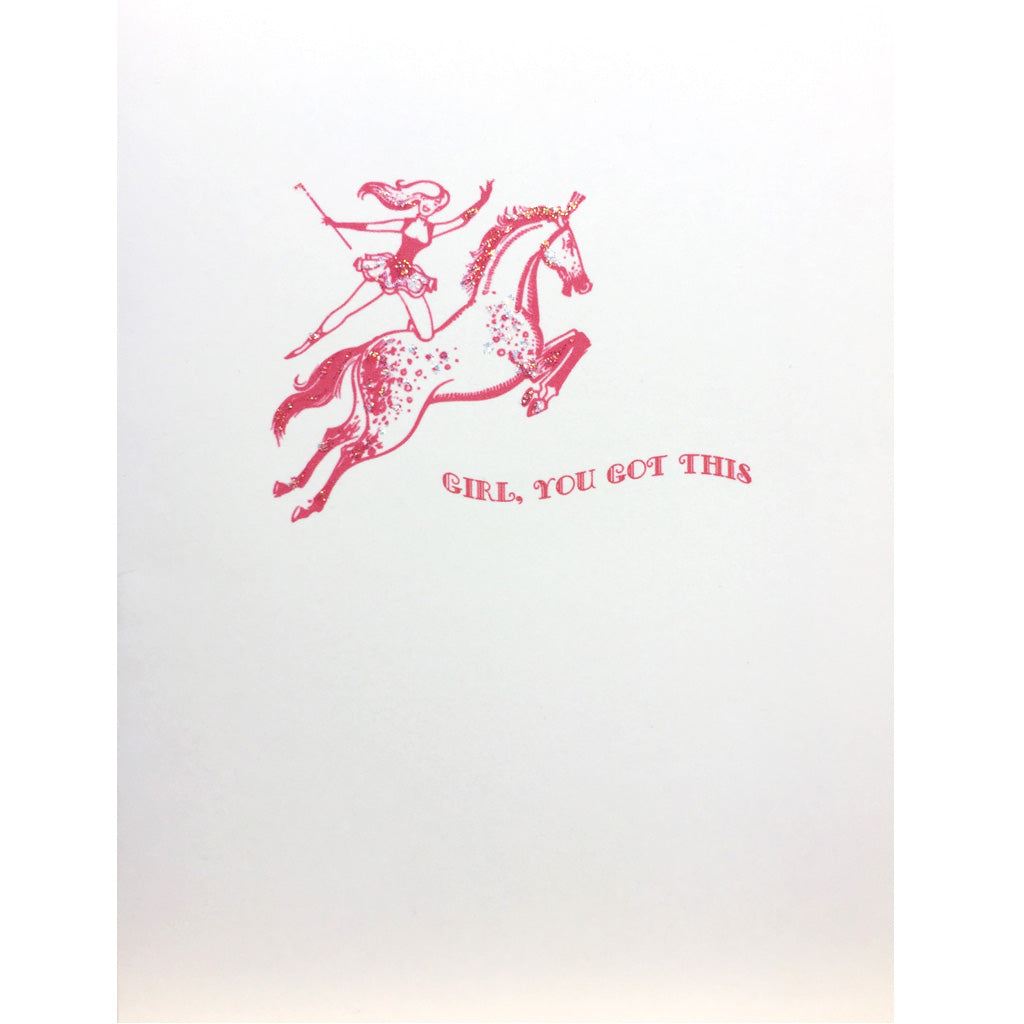 Pink Rider Encouragement Card